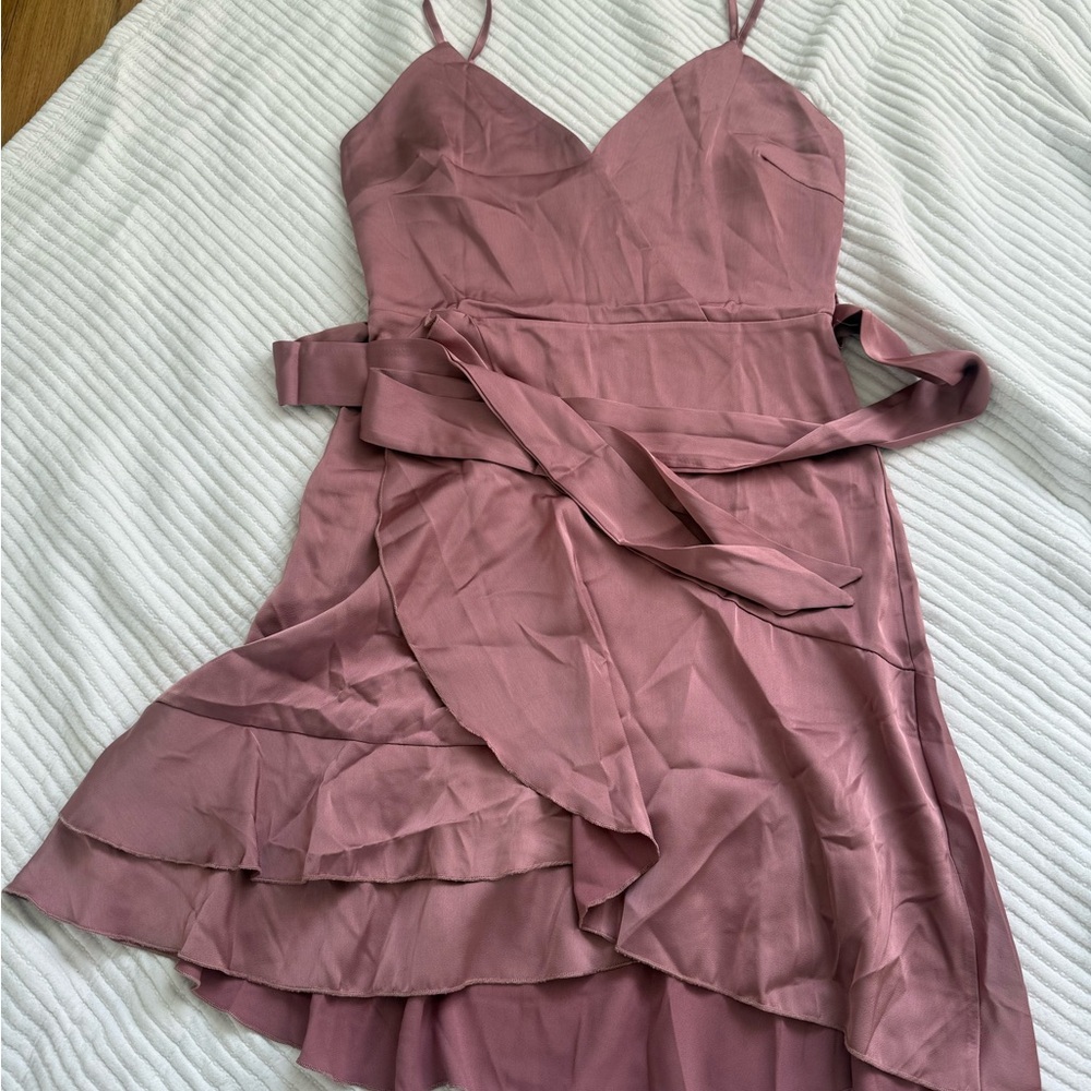 Elegant Mauve Sleeveless Dress